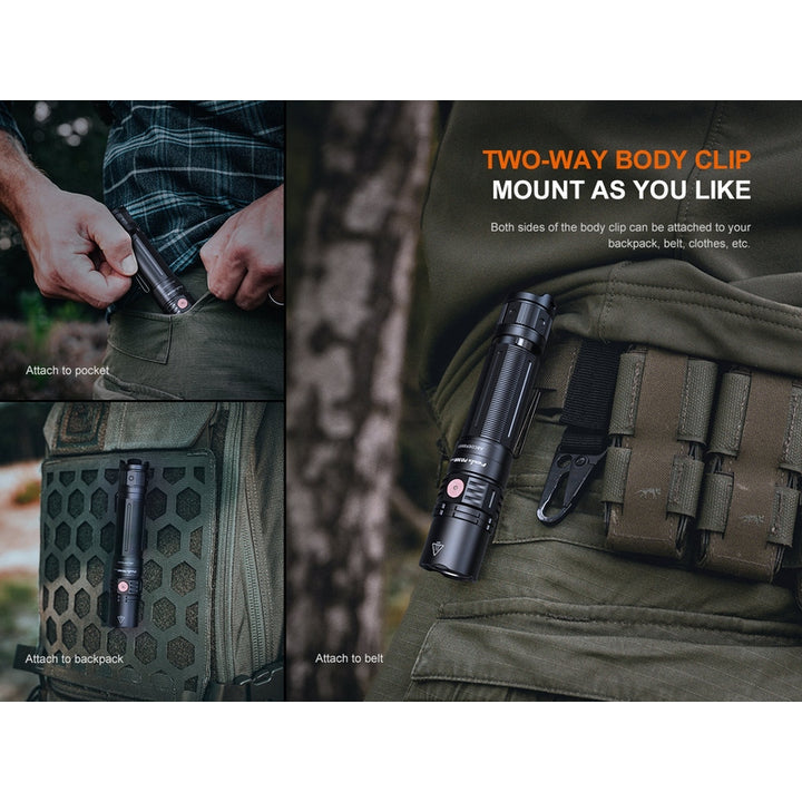 Fenix PD36R V2 Compact Rechargeable Tactical Flashlight - 1700 Lumens