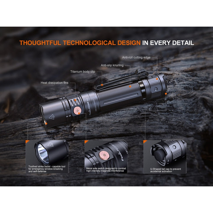 Fenix PD36R V2 Compact Rechargeable Tactical Flashlight - 1700 Lumens