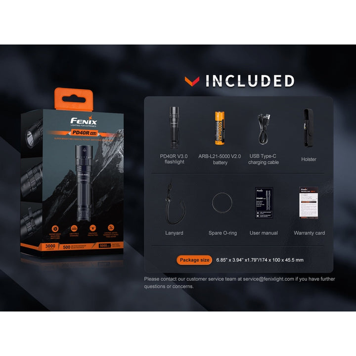 Fenix PD40R V3 Rechargeable Flashlight