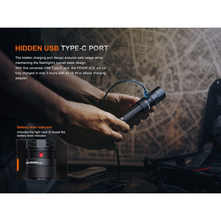 Fenix PD45R ACE Multi-Mode Tactical Flashlight