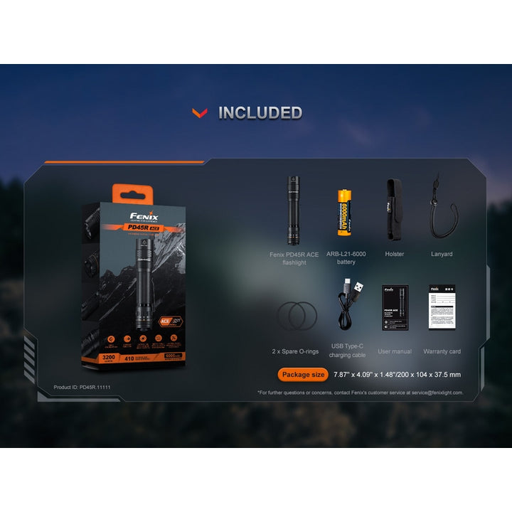 Fenix PD45R ACE Multi-Mode Tactical Flashlight