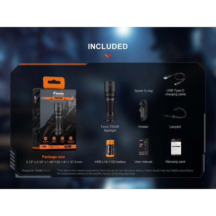 Fenix TK05R Compact Tactical EDC Flashlight