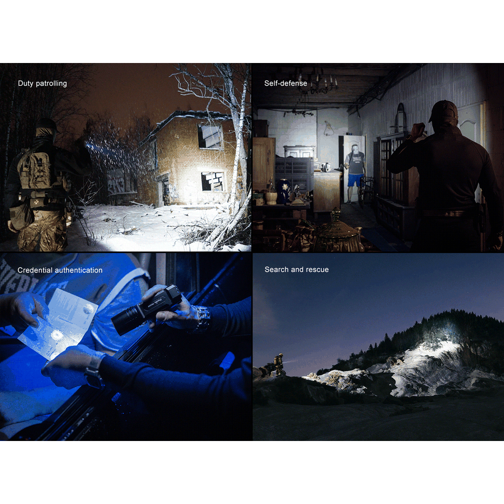 Fenix TK35R Rechargeable High-Performance Tactical Flashlight with UV Output