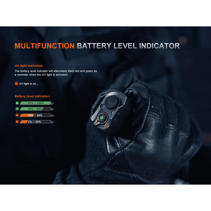 Fenix TK35R Rechargeable High-Performance Tactical Flashlight with UV Output