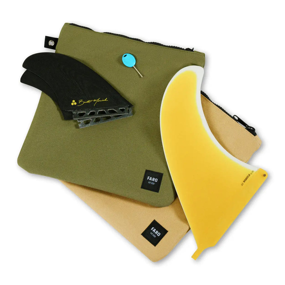 Surfboard Fin Wallet - Olive Drab