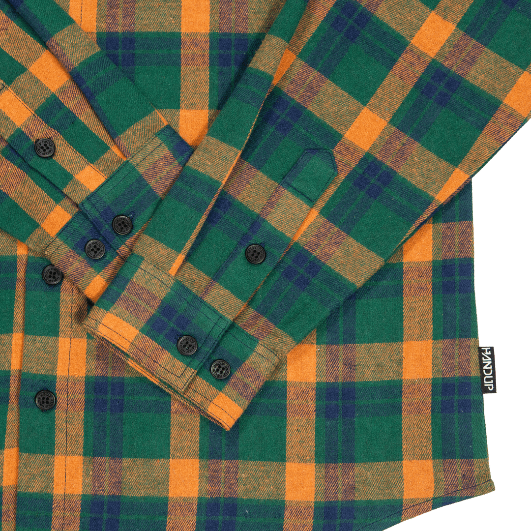 Handup FlexTop Flannel - Forest Green/Golden Mustard