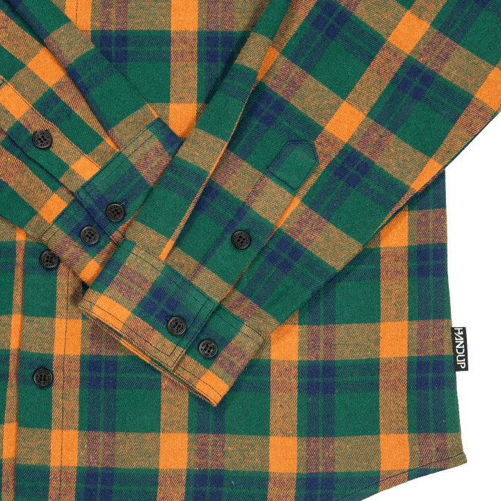 Handup FlexTop Flannel - Forest Green/Golden Mustard