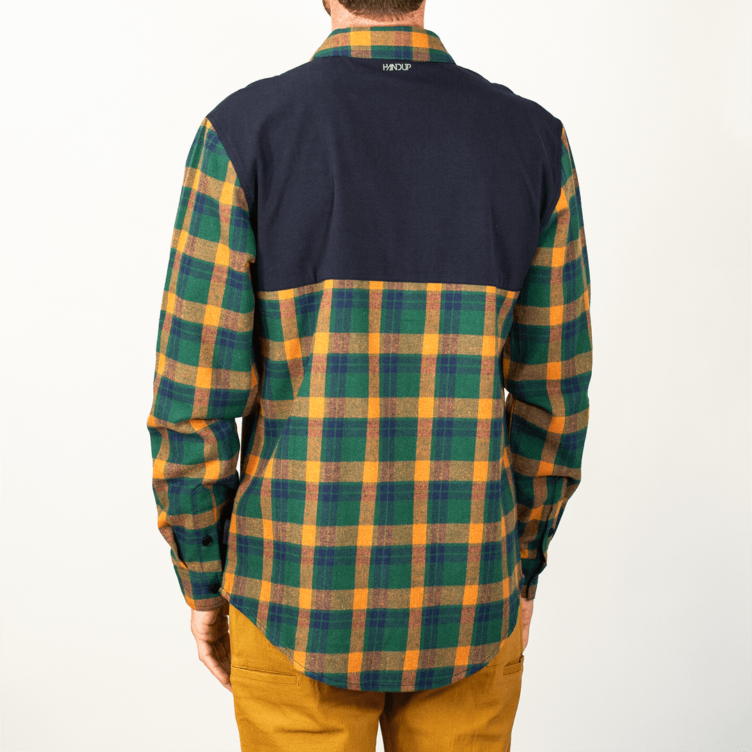 Handup FlexTop Flannel - Forest Green/Golden Mustard