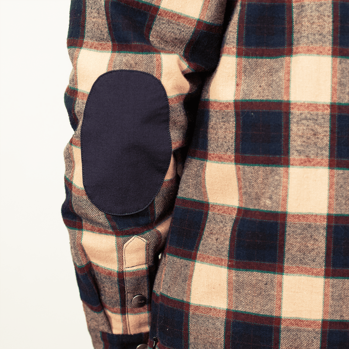 Handup Flannel Jacket - Navy/Tan Plaid
