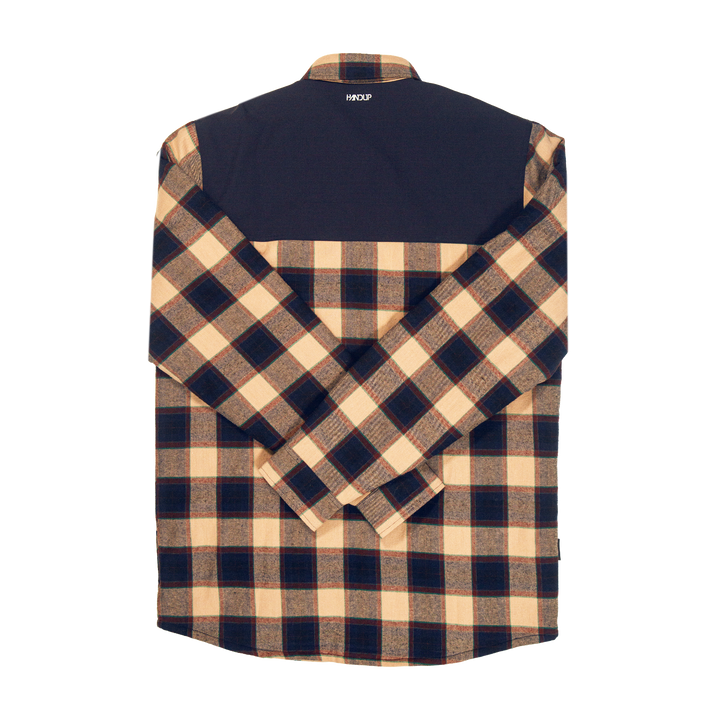 Handup Flannel Jacket - Navy/Tan Plaid