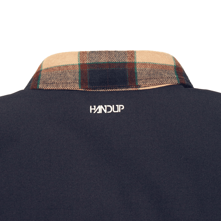 Handup Flannel Jacket - Navy/Tan Plaid