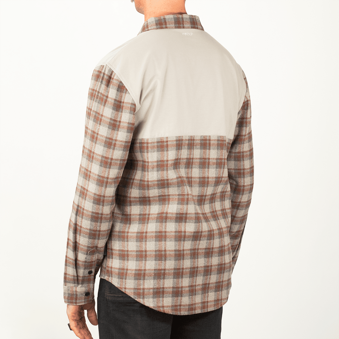 Handup FlexTop Flannel - Saddle Brown/Sand