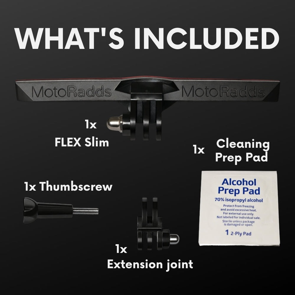 FLEX Slim Universal Flexible Motorcycle Helmet Chin Mount