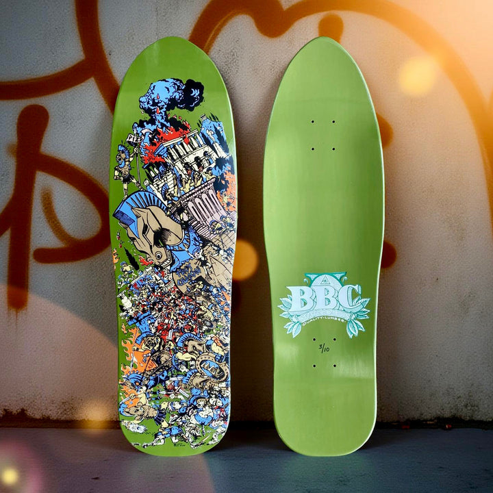 Hand-Painted Limited Edition Skateboard - BBC Troy Chason