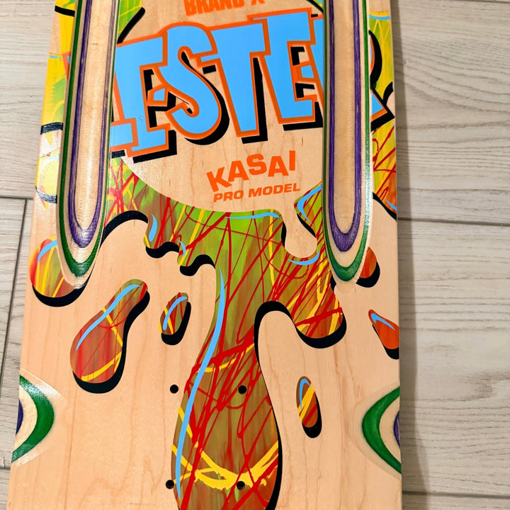 Lester Kasai 10”x30” HAND-PAINTED, Routed ONE OF A KIND Deck 1 of 1
