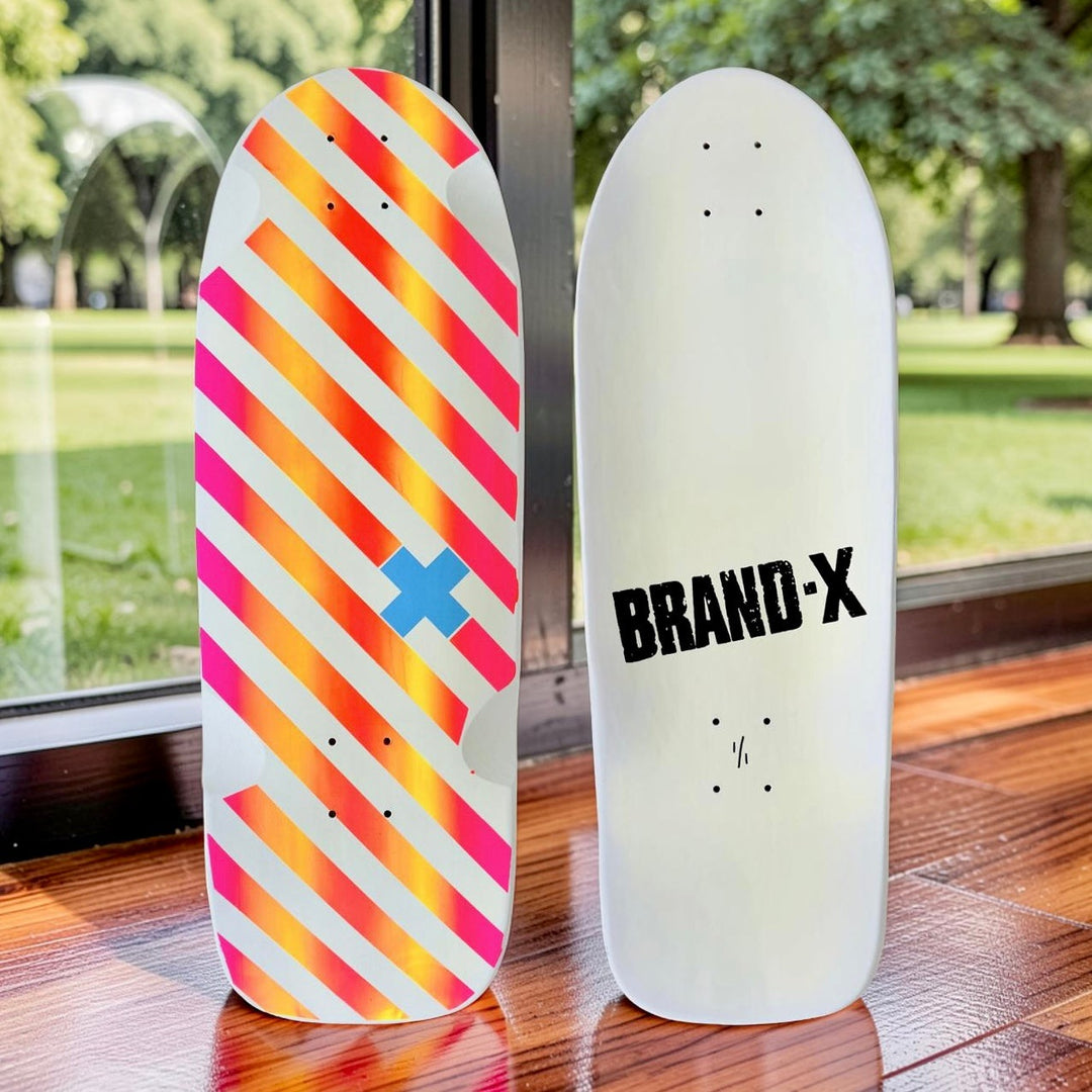 Unique Hand Painted Skateboard Deck by Brand-X