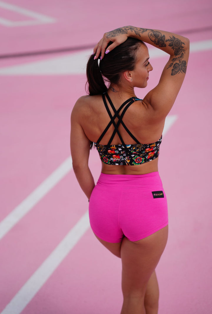 Peachy Athletic Emerald Longline Sports Bra - Tatted and Torn