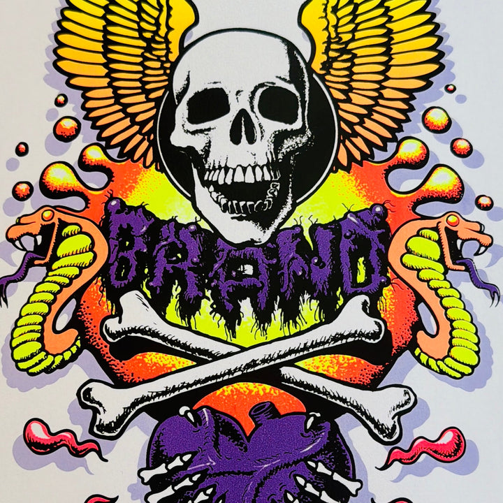 X-Con GLOW-IN-DARK Limited Edition, HAND-PAINTED 10"x30.5" Deck (1 of 10)