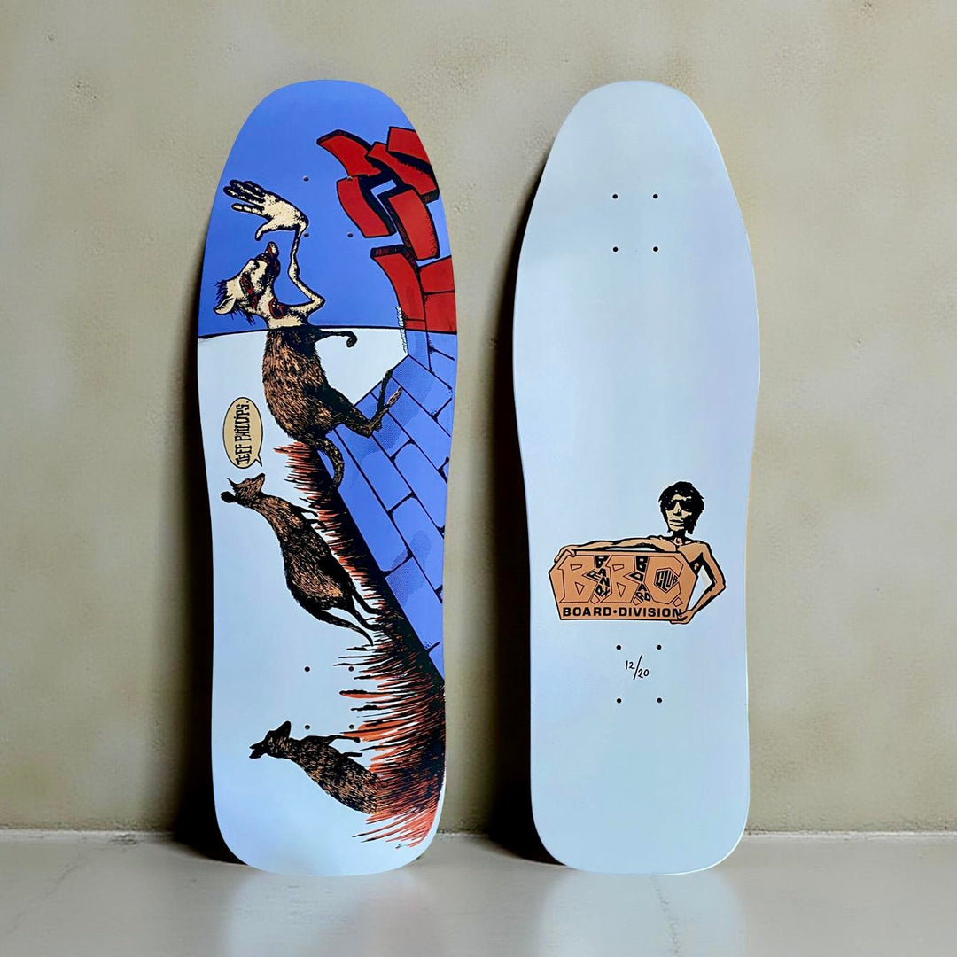 Jeff Phillips Kangaroo Limited Edition BBC Deck, HAND-PAINTED 10"x31" 1 of 20