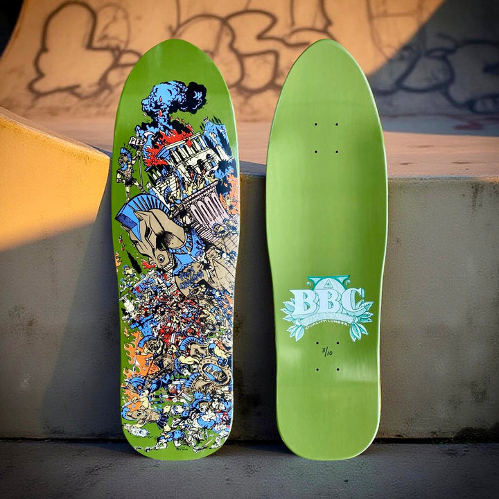 Hand-Painted Limited Edition Skateboard - BBC Troy Chason