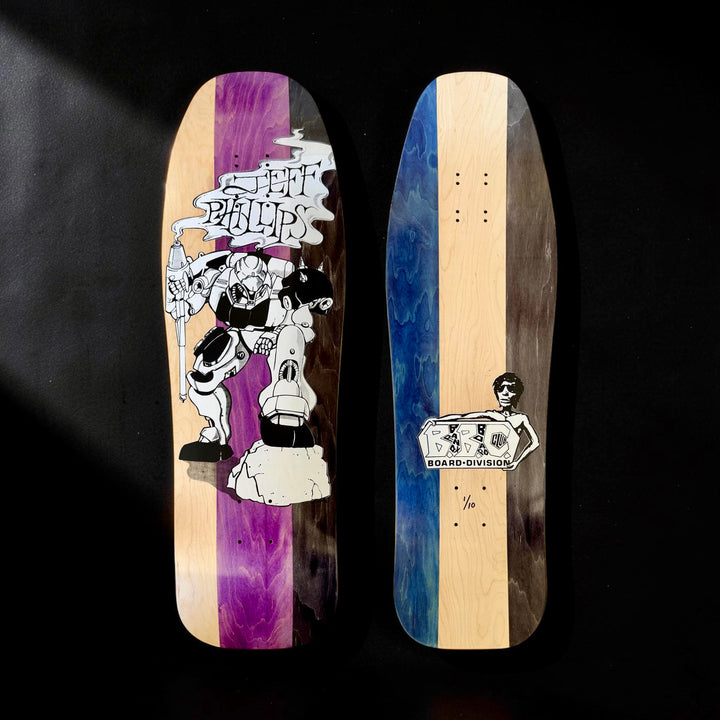 Jeff Phillips BBC Gundam Limited Edition, HAND-PAINTED Deck (1 of 10)