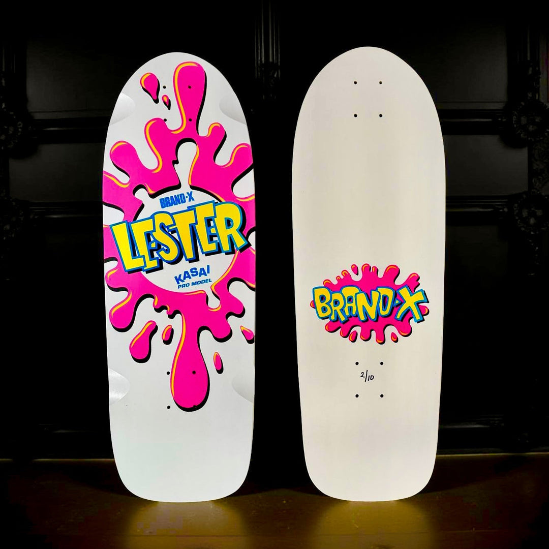 Lester Kasai 10”x30 Deck HAND-PAINTED 1 of 10