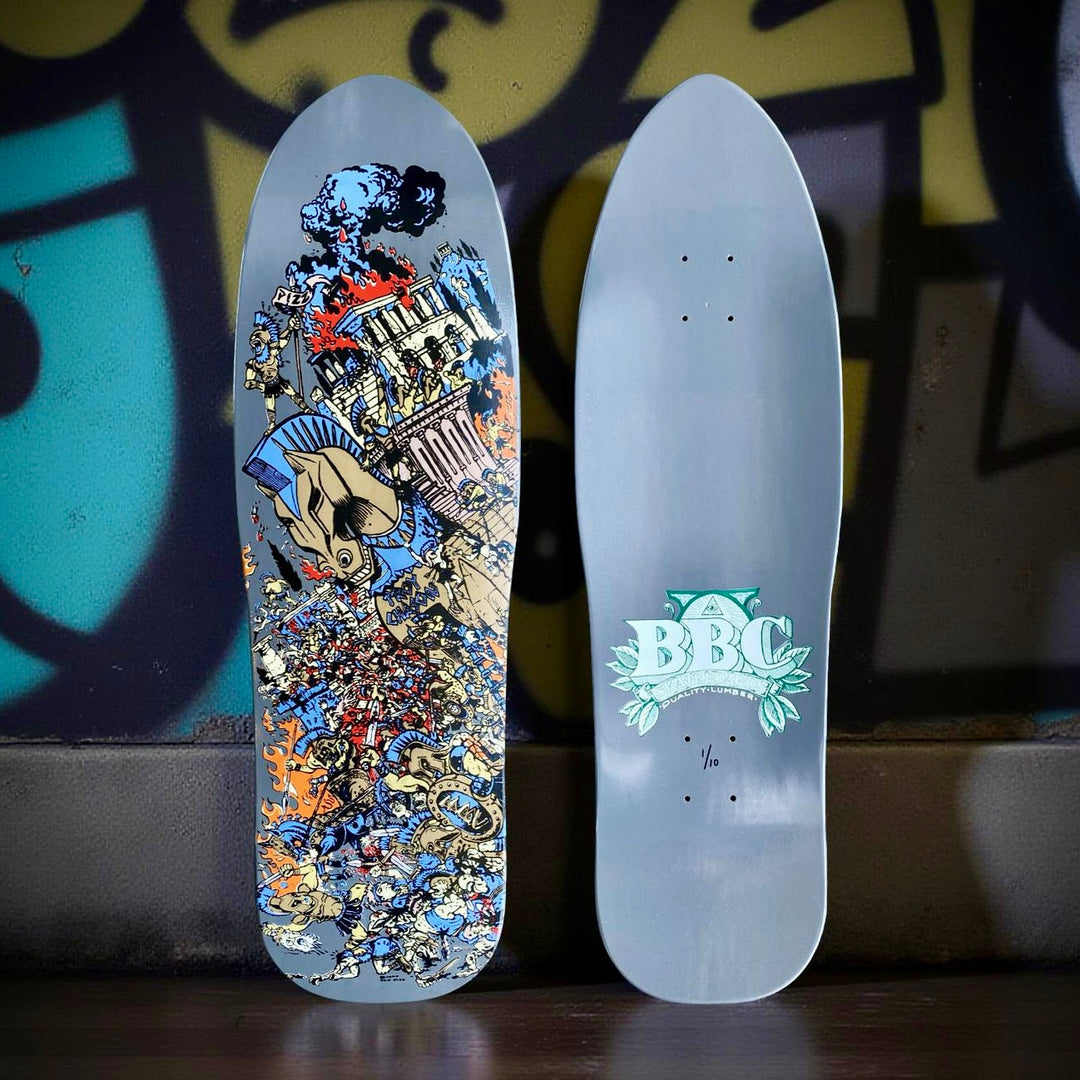 Hand-Painted Limited Edition Skateboard - BBC Troy Chason