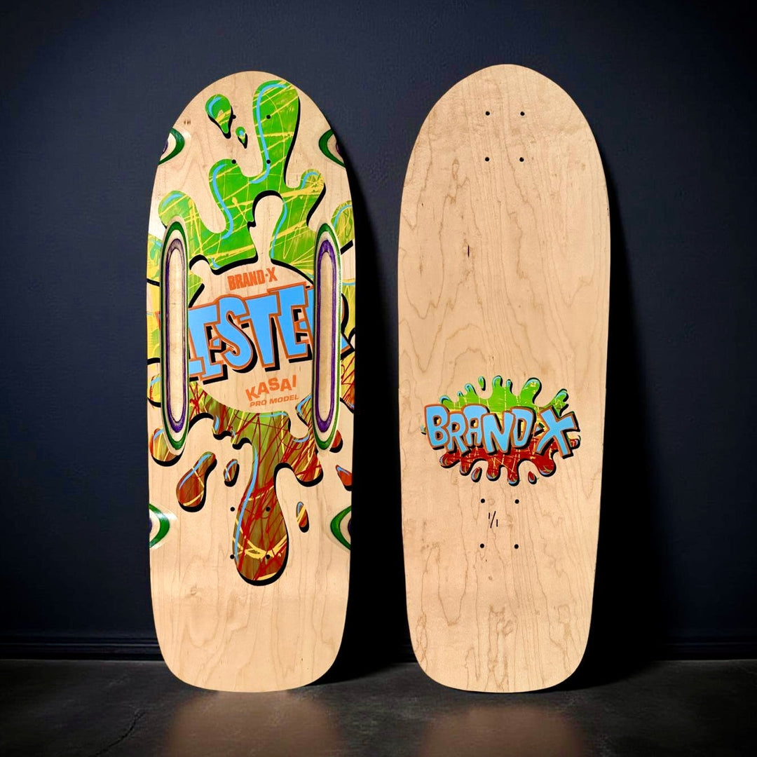 Lester Kasai 10”x30” HAND-PAINTED, Routed ONE OF A KIND Deck 1 of 1