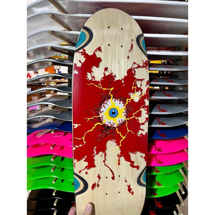 Brand-X Skateboards Electric Eye Limited Edition Deck 10”x30” HAND-PAINTED 1 of 15