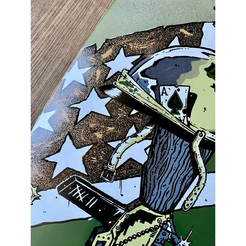 Bill Danforth Gulf War Memorial Limited Edition Deck 9.5"x32" HAND PAINTED 1 of 10