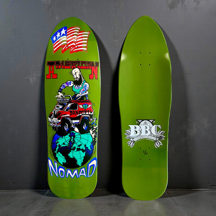 Bill Danforth Nomad Van BBC Limited Edition, Deck 9.5"x32" HAND-PAINTED 1 of 10