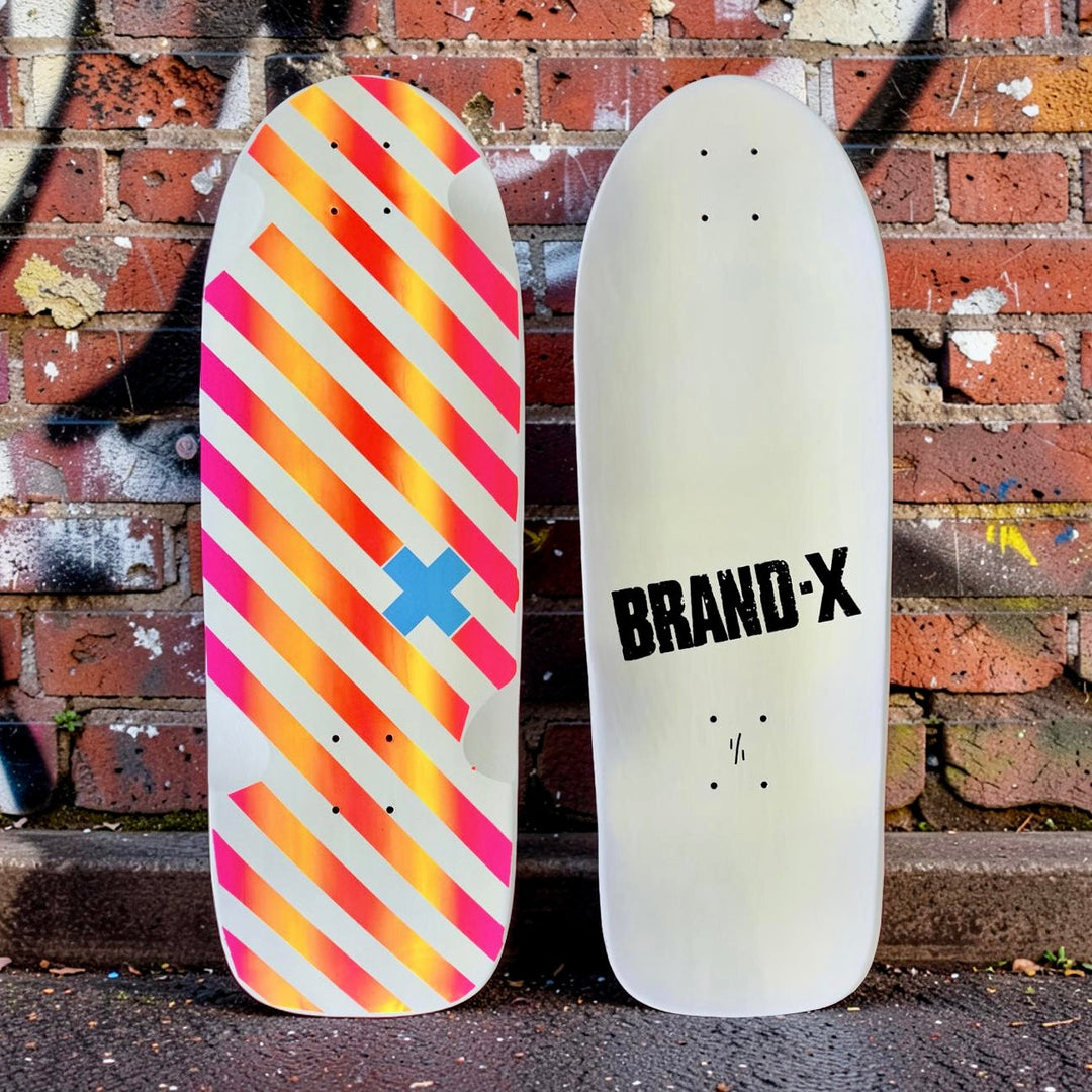Unique Hand Painted Skateboard Deck by Brand-X