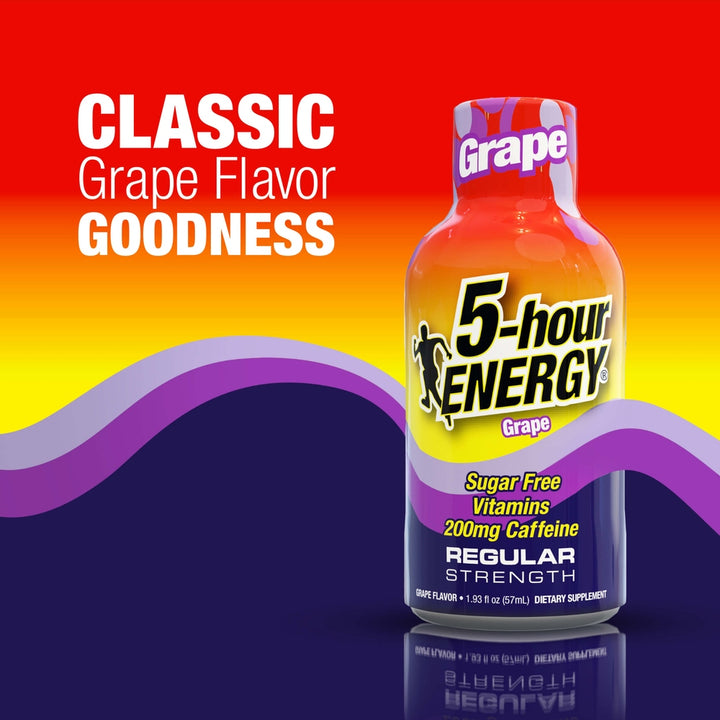 5-hour Energy Grape Flavor Regular Strength 5-hour ENERGY Shots
