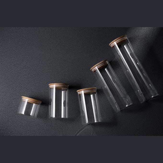 Glass Canister Set & Bamboo Lid