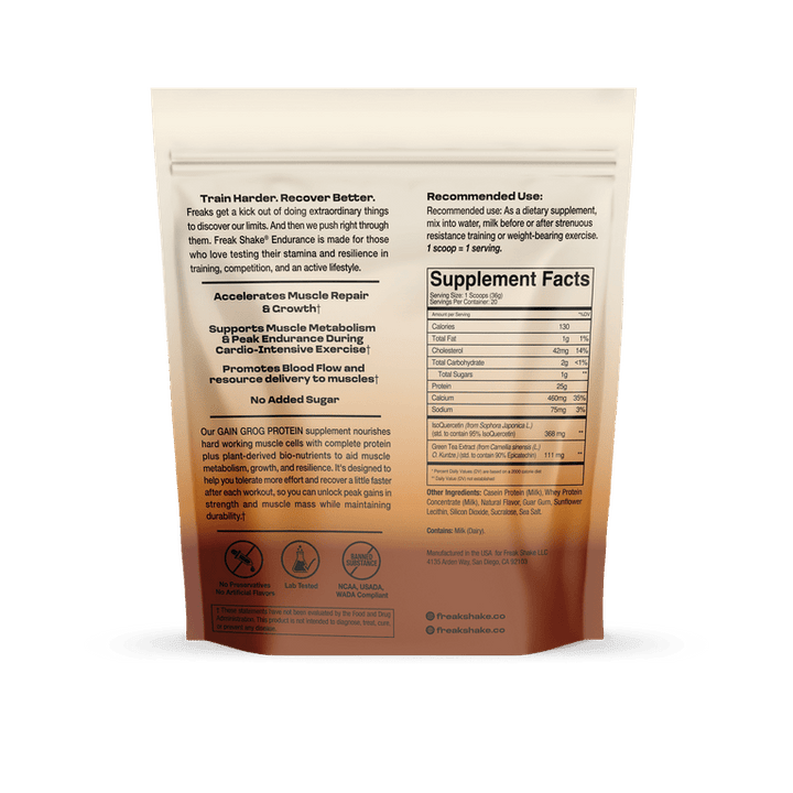 GAIN GROG PROTEIN MIX - Vanilla for Endurance Athletes