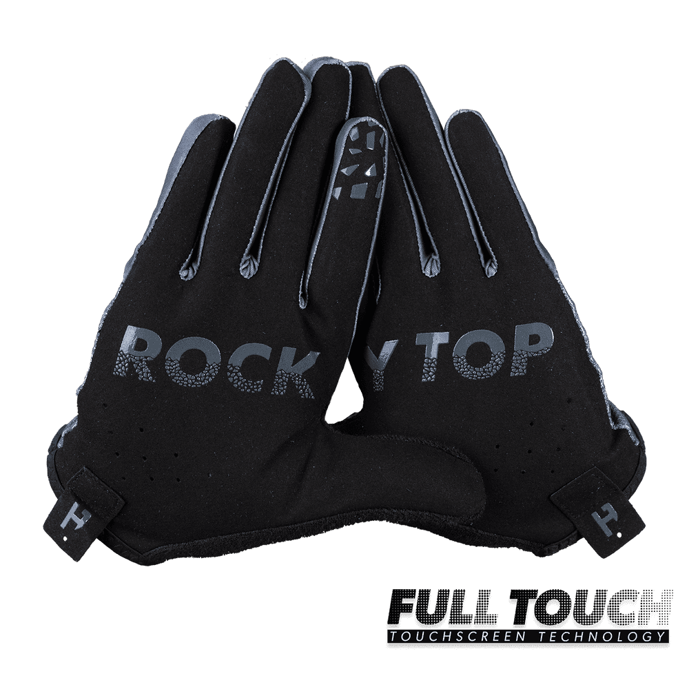 Rocky Top Grey Gloves - Tennessee Flag Design