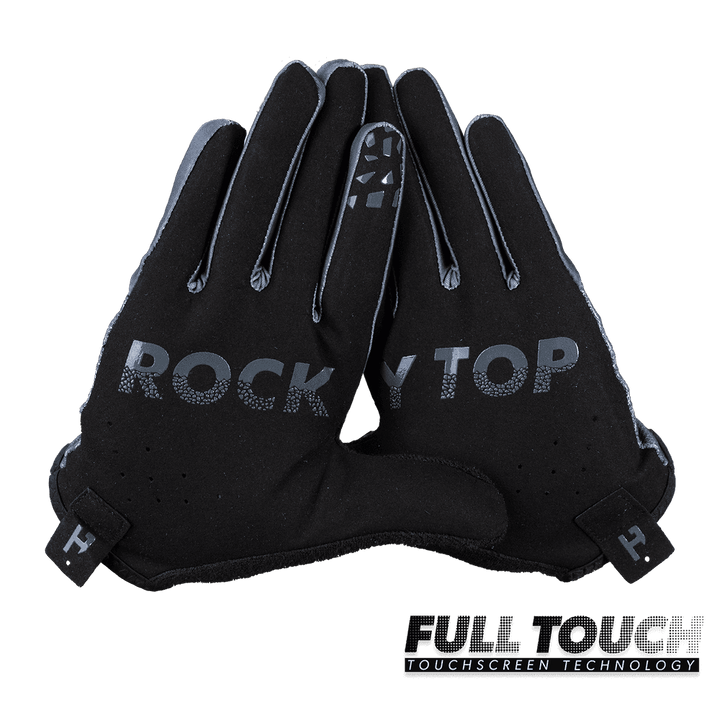 Rocky Top Grey Gloves - Tennessee Flag Design