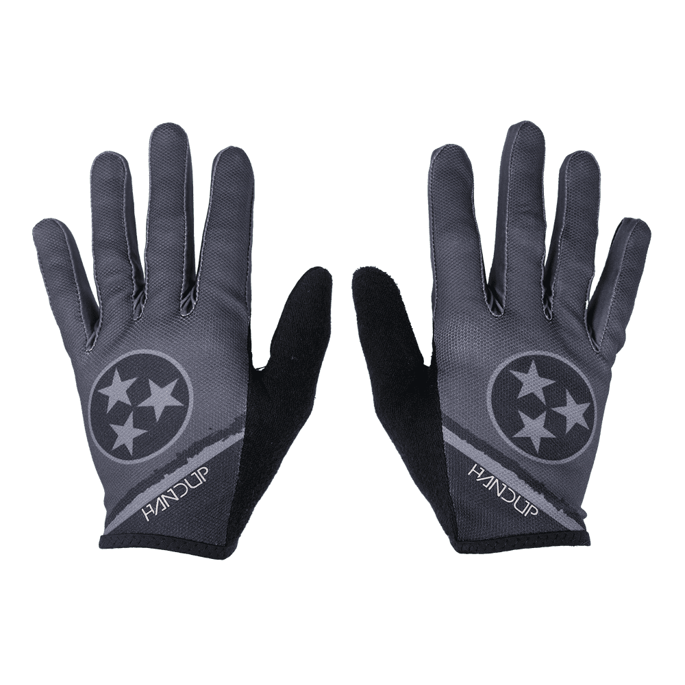 Rocky Top Grey Gloves - Tennessee Flag Design