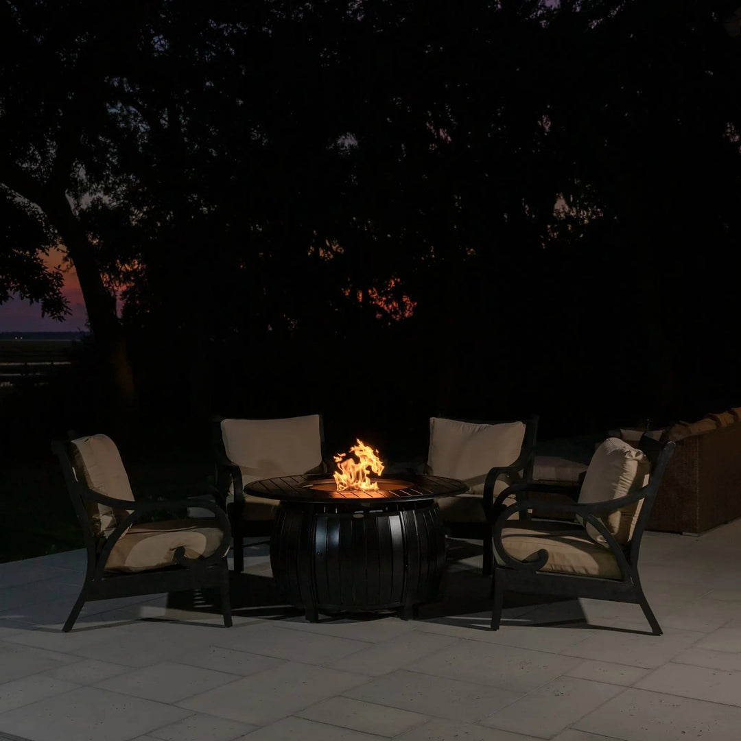 Grand Cooper 44" Round Convertible Gas Fire Pit Table