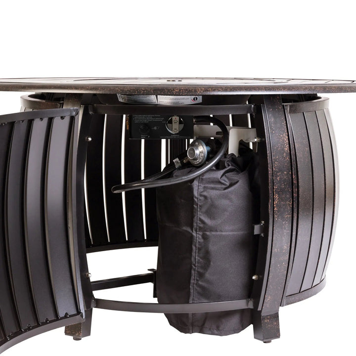 Grand Cooper 44" Round Convertible Gas Fire Pit Table