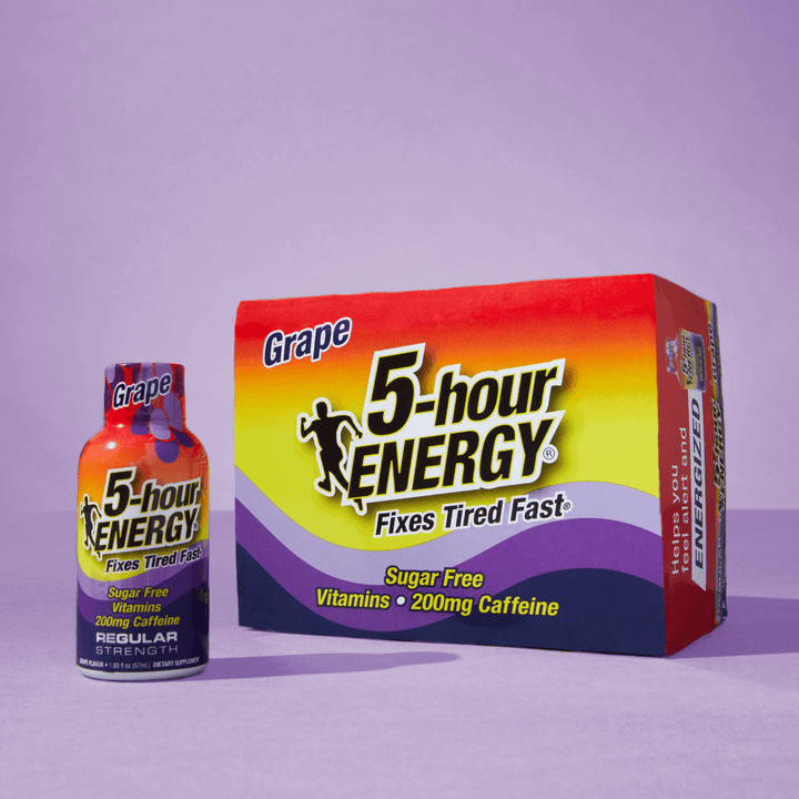 5-hour Energy Grape Flavor Regular Strength 5-hour ENERGY Shots