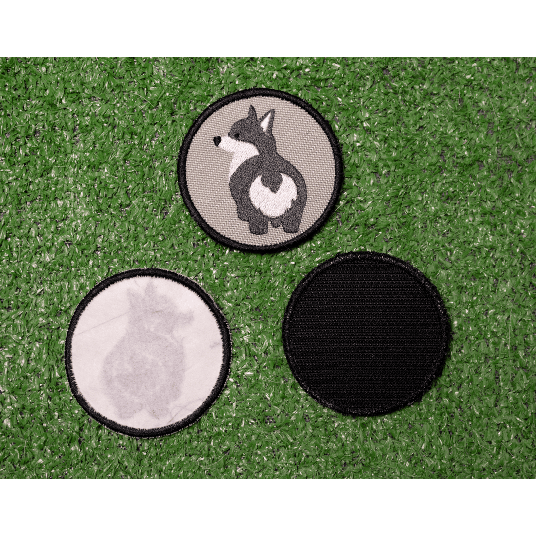 K9 Sport Sack Gray Corgi Bum Patch