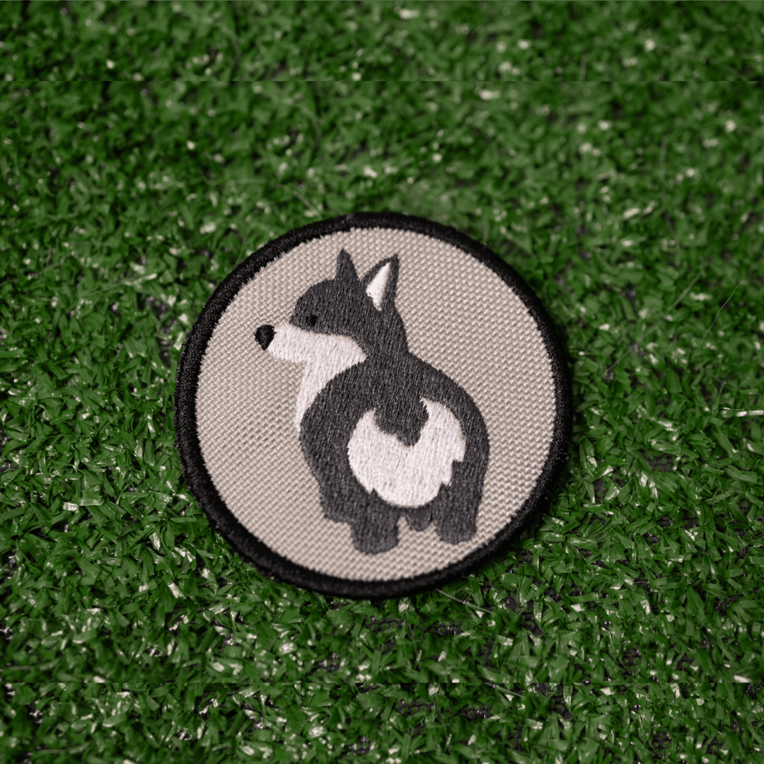 K9 Sport Sack Gray Corgi Bum Patch