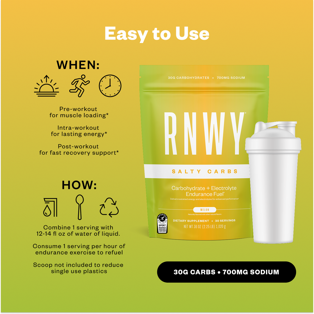 RNWY Salty Carbs® - Carbohydrate Electrolyte Supplement
