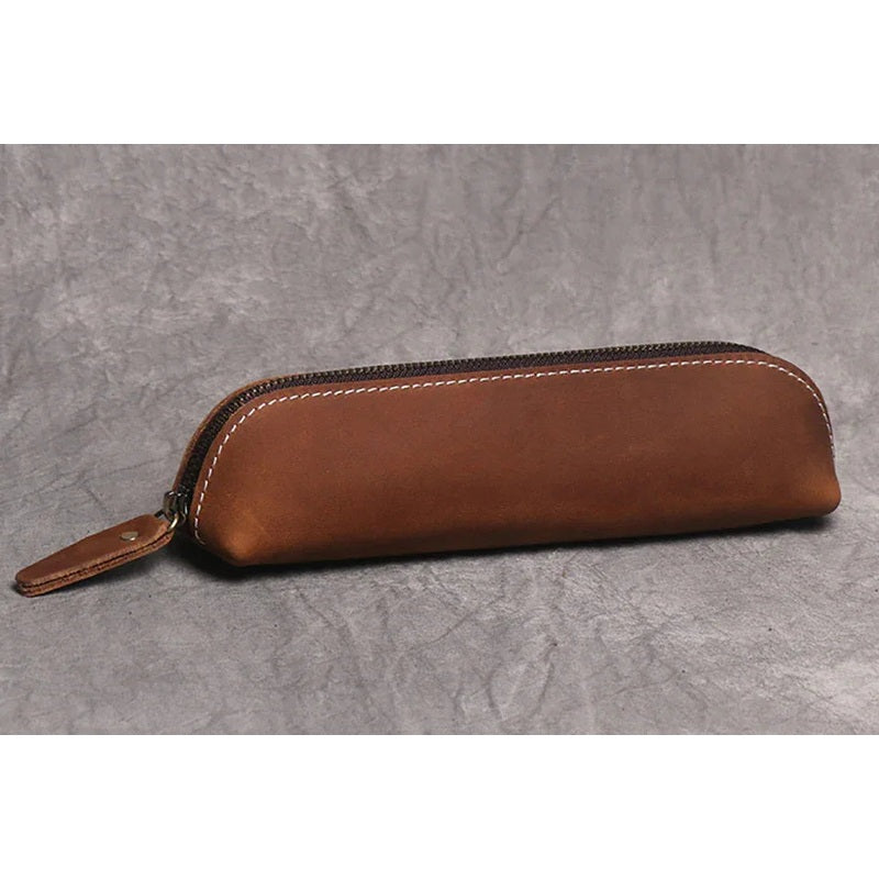 The Paavo Leather Pen Case | Leather Makeup Pouch
