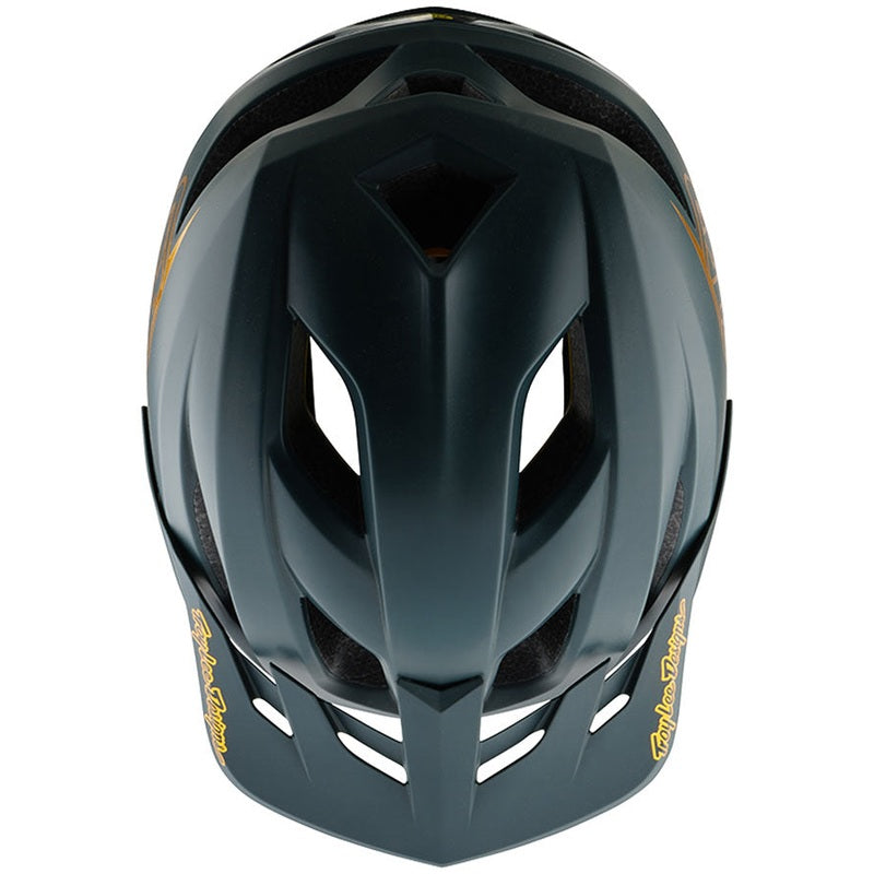 Troy Lee Designs Flowline Helmet – Point Gray/Gold