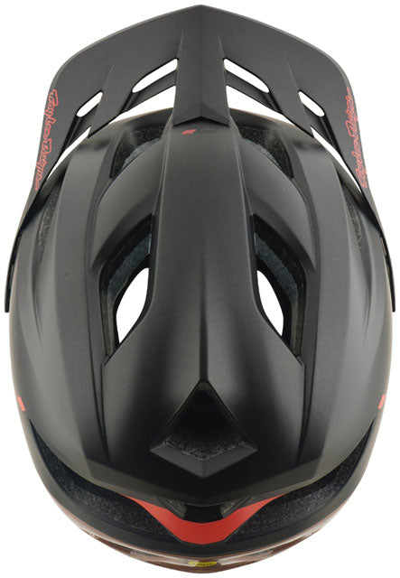 Troy Lee Designs Flowline SE Helmet – Stacks Charcoal / Sienna