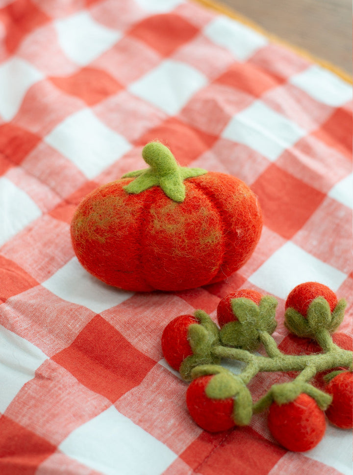 Heirloom Tomato Wool Pet Toy for Dogs and Cats