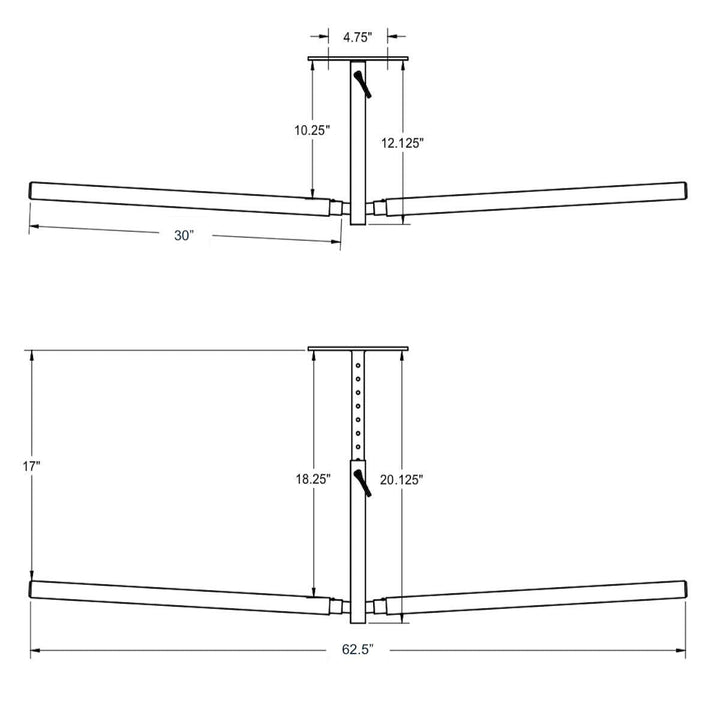 Hi-Port 2 Adjustable Ceiling Storage Rack for SUPs