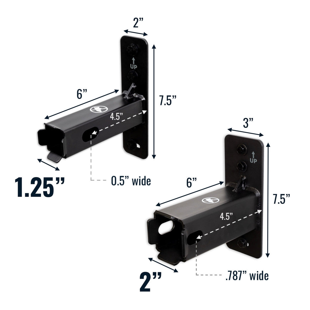 2" Hitch Wall Mount Rack for Efficient Bike Storage